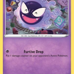 Gastly 064/196 Reverse Holofoil SWSH11: Lost Origin Gastly 064/196 Reverse Holofoil SWSH11: Lost Origin