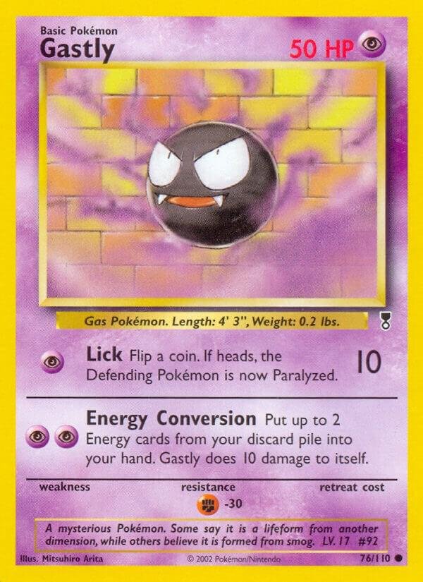 Gastly 076/110 Reverse Holofoil Legendary Collection Gastly 076/110 Reverse Holofoil Legendary Collection
