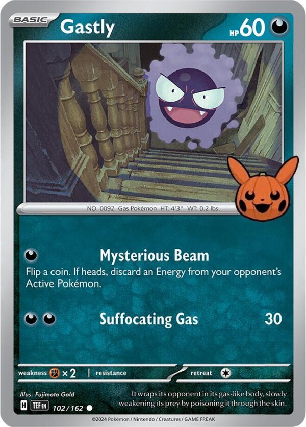 Gastly 102/162 Normal Trick or Trade BOOster Bundle 2024