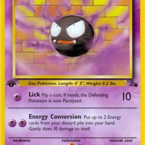 Gastly 33/62 1st Edition Fossil