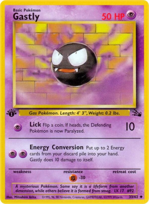 Gastly 33/62 Unlimited Fossil