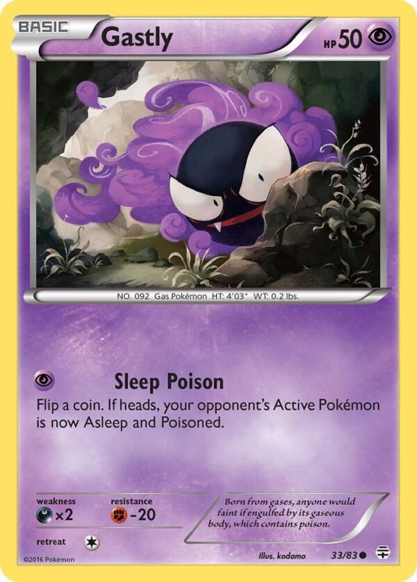 Gastly 33/83 Reverse Holofoil Generations