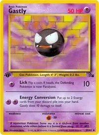 Gastly | 33/62 | 1st Edition | Fossil