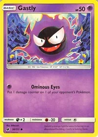 Gastly | 36/111 | Reverse Holofoil | SM - Crimson Invasion Gastly | 36/111 | Reverse Holofoil | SM - Crimson Invasion