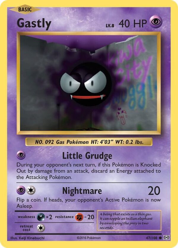 Gastly 47/108 Normal XY – Evolutions Gastly 47/108 Normal XY – Evolutions