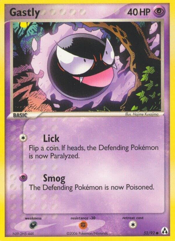 Gastly 52/92 Reverse Holofoil Legend Maker Gastly 52/92 Reverse Holofoil Legend Maker