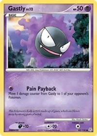 Gastly | 82/130 | Reverse Holofoil | Diamond and Pearl