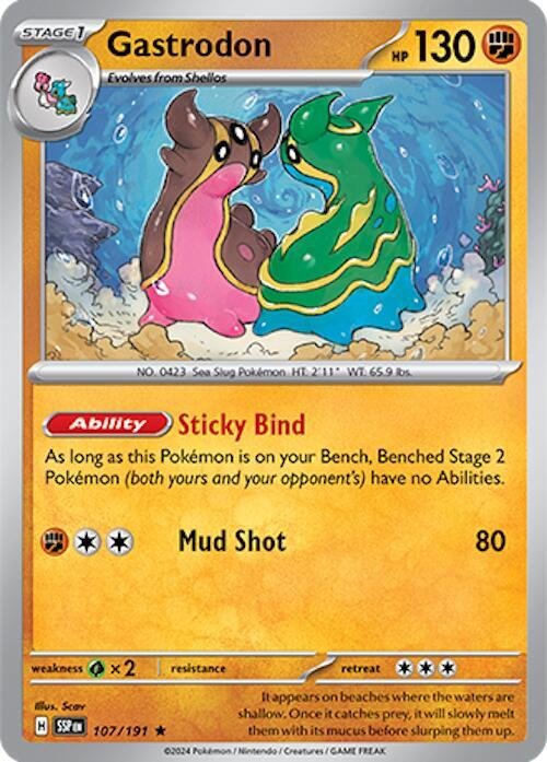Gastrodon 107/191 Holofoil SV08: Surging Sparks Gastrodon 107/191 Holofoil SV08: Surging Sparks