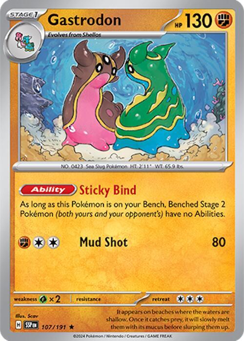 Gastrodon 107/191 Reverse Holofoil SV08: Surging Sparks