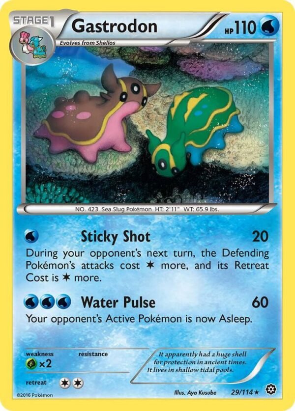 Gastrodon 29/114 Reverse Holofoil XY – Steam Siege Gastrodon 29/114 Reverse Holofoil XY – Steam Siege