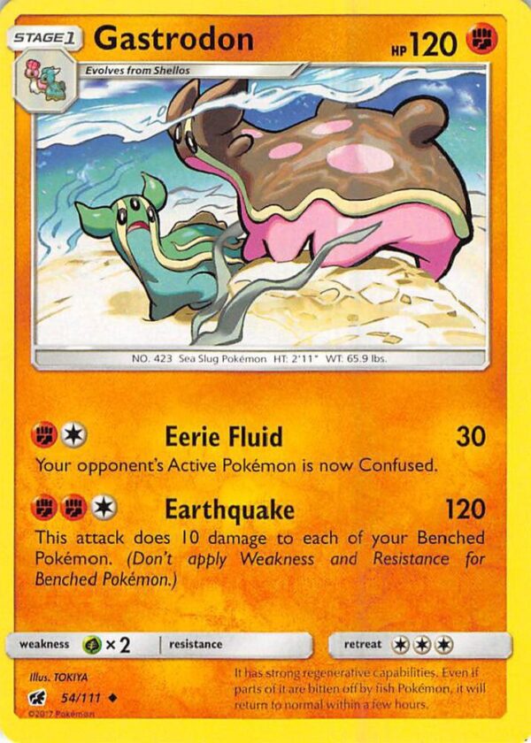 Gastrodon 54/111 Normal SM – Crimson Invasion