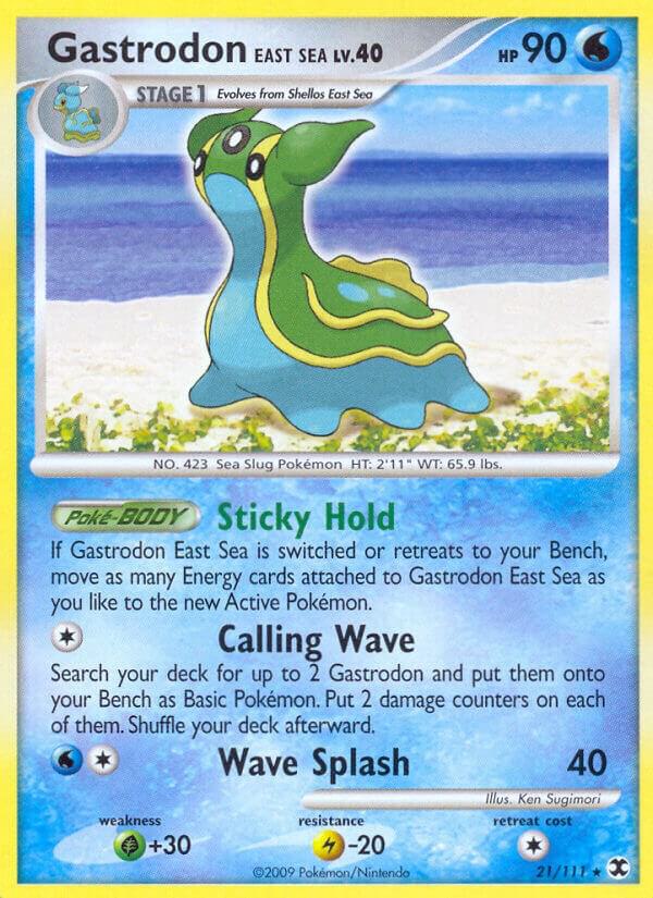 Gastrodon East Sea 21/111 Reverse Holofoil Rising Rivals