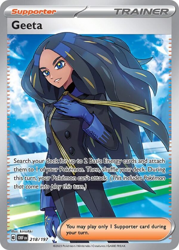 Geeta 218/197 Holofoil SV03: Obsidian Flames Geeta 218/197 Holofoil SV03: Obsidian Flames