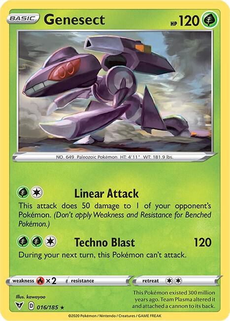 Genesect 016/185 Reverse Holofoil SWSH04: Vivid Voltage Genesect 016/185 Reverse Holofoil SWSH04: Vivid Voltage