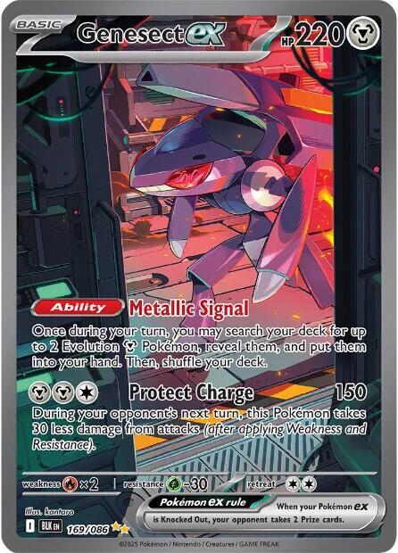 Genesect ex 169/086 Holofoil SV: Black Bolt Genesect ex 169/086 Holofoil SV: Black Bolt