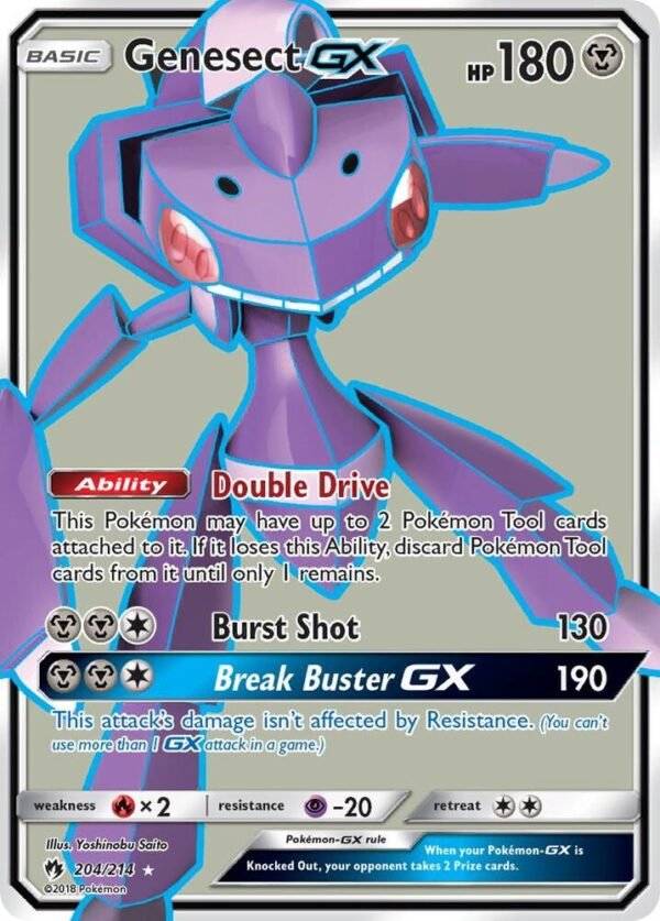 Genesect GX (Full Art) 204/214 Holofoil SM – Lost Thunder Genesect GX (Full Art) 204/214 Holofoil SM – Lost Thunder