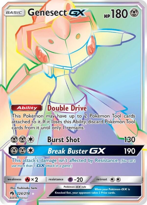 Genesect GX (Secret) 224/214 Holofoil SM – Lost Thunder Genesect GX (Secret) 224/214 Holofoil SM – Lost Thunder