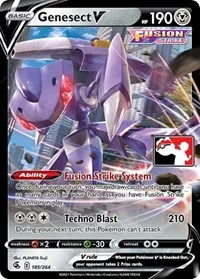 Genesect V | 185/264 | Holofoil | Prize Pack Series Cards