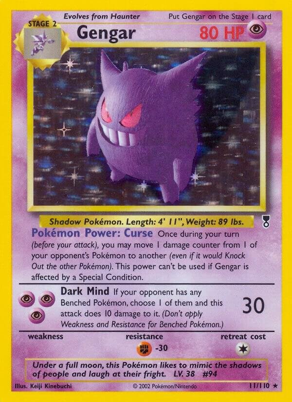 Gengar 011/110 Holofoil Legendary Collection