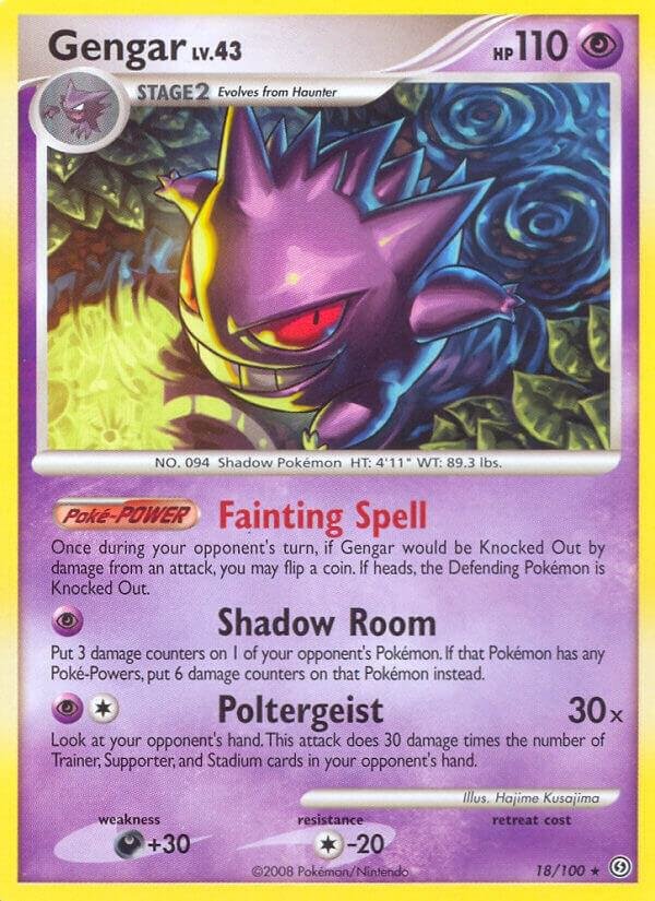 Gengar 18/100 Reverse Holofoil Stormfront Gengar 18/100 Reverse Holofoil Stormfront