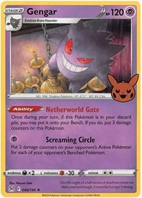 Gengar (2022 Copyright Date) | 066/196 | Holofoil | Trick or Trade BOOster Bundle 2023