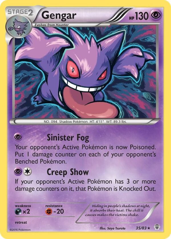 Gengar 35/83 Reverse Holofoil Generations