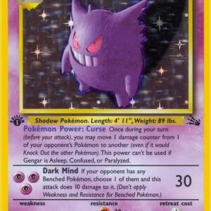 Gengar (5) 05/62 1st Edition Holofoil Fossil
