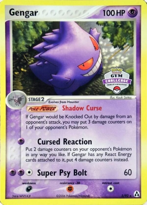 Gengar 5/92 (Gym Challenge) 005/092 Normal League & Championship Cards