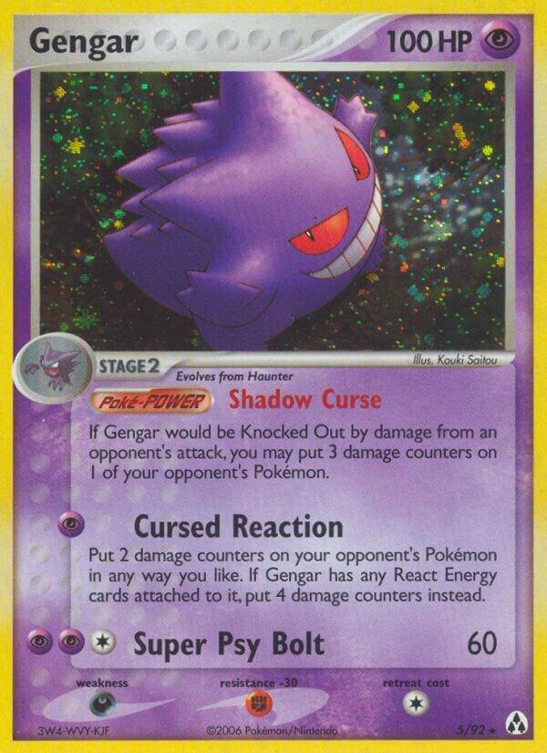 Gengar 5/92 Reverse Holofoil Legend Maker Gengar 5/92 Reverse Holofoil Legend Maker