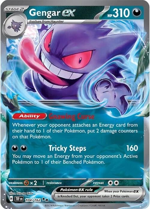 Gengar ex 104/162 Holofoil SV05: Temporal Forces
