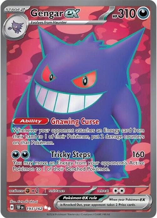 Gengar ex 193/162 Holofoil SV05: Temporal Forces Gengar ex 193/162 Holofoil SV05: Temporal Forces