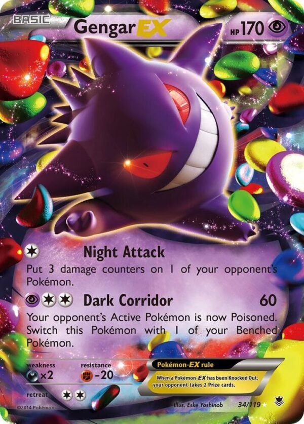 Gengar EX 34/119 Holofoil XY – Phantom Forces