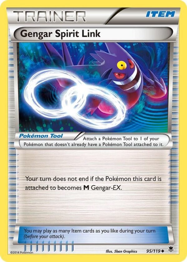 Gengar Spirit Link 95/119 Reverse Holofoil XY – Phantom Forces