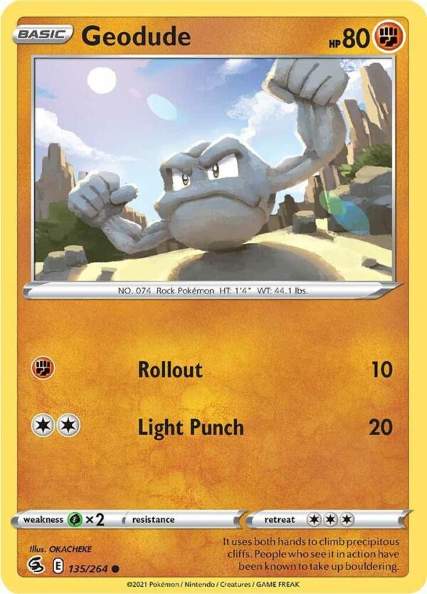 Geodude 135/264 Normal SWSH08: Fusion Strike