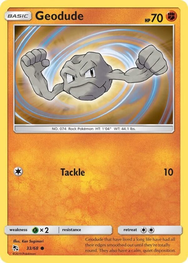 Geodude 33/68 Normal Hidden Fates Geodude 33/68 Normal Hidden Fates