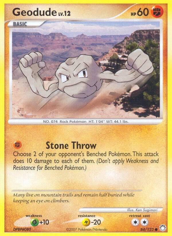 Geodude 84/123 Normal Mysterious Treasures