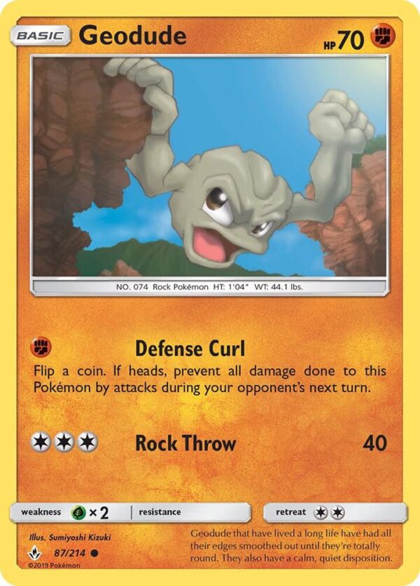 Geodude 87/214 Normal SM – Unbroken Bonds