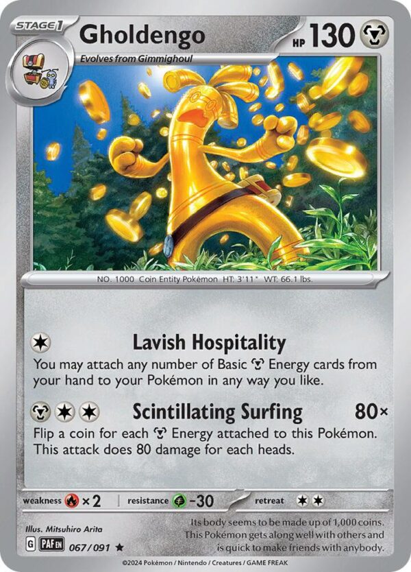 Gholdengo 067/091 Reverse Holofoil SV: Paldean Fates