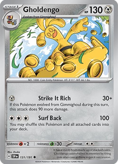 Gholdengo 131/191 Normal SV08: Surging Sparks Gholdengo 131/191 Normal SV08: Surging Sparks