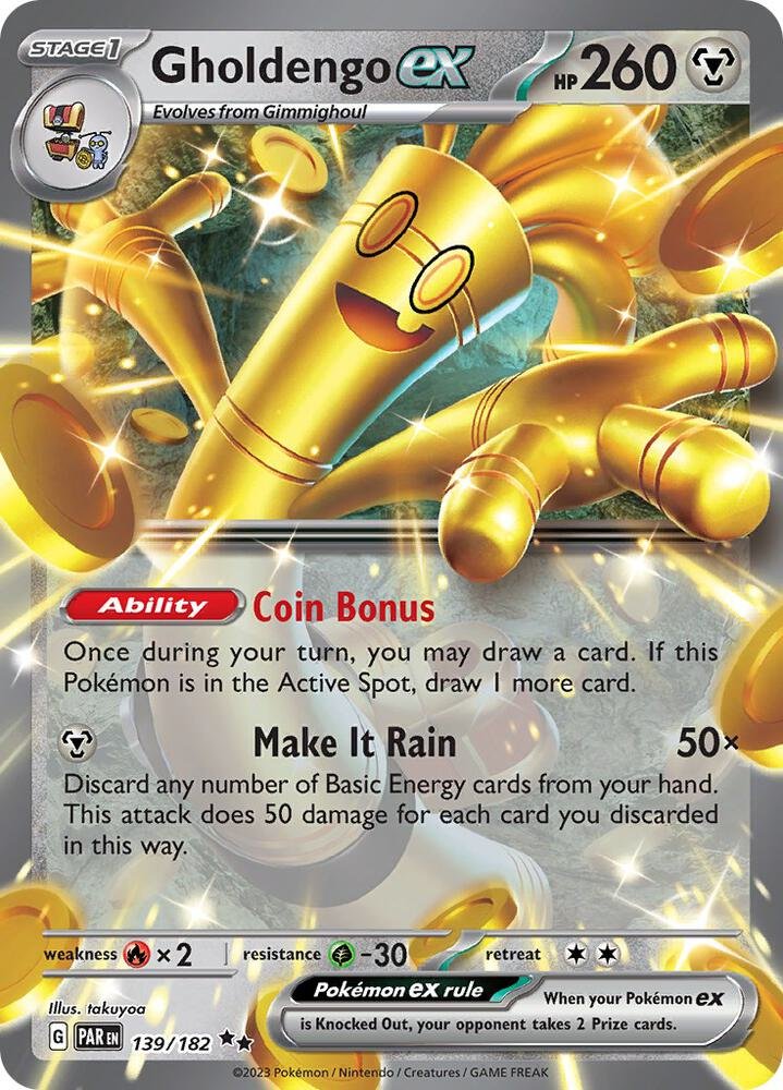 Gholdengo ex 139/182 Holofoil SV04: Paradox Rift