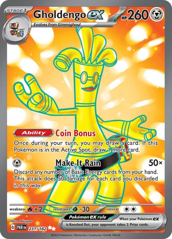 Gholdengo ex 231/182 Holofoil SV04: Paradox Rift