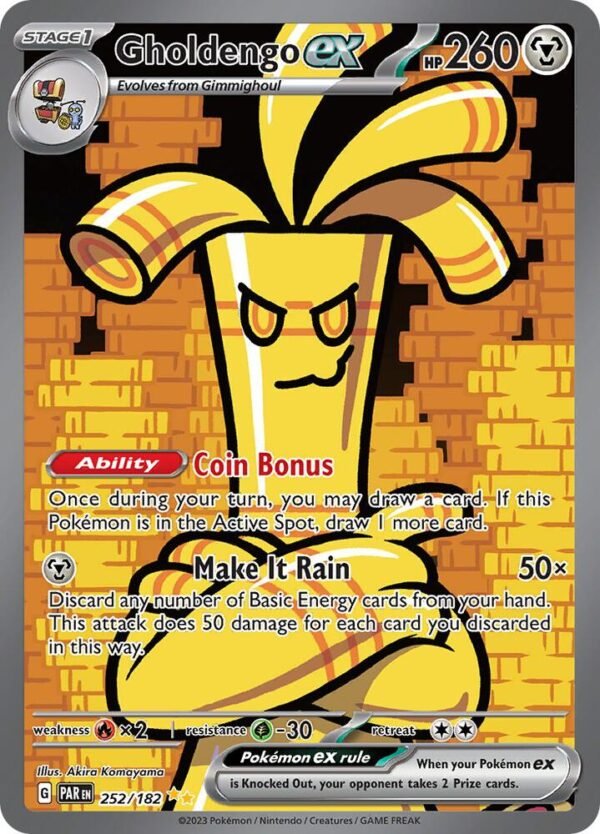 Gholdengo ex 252/182 Holofoil SV04: Paradox Rift