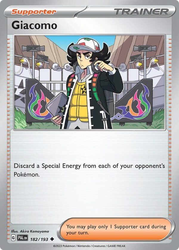 Giacomo 182/193 Normal SV02: Paldea Evolved Giacomo 182/193 Normal SV02: Paldea Evolved