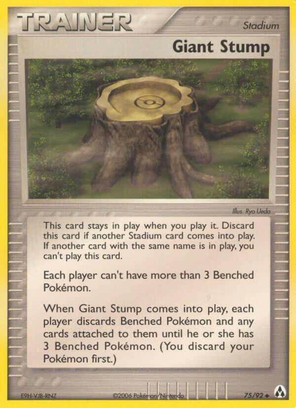Giant Stump 75/92 Reverse Holofoil Legend Maker Giant Stump 75/92 Reverse Holofoil Legend Maker