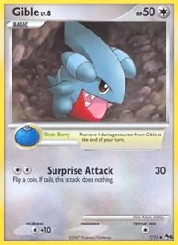 Gible | 007/017 | Holofoil | POP Series 6