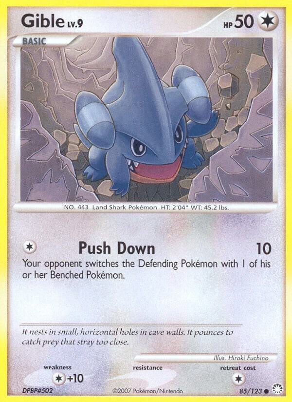 Gible 85/123 Reverse Holofoil Mysterious Treasures