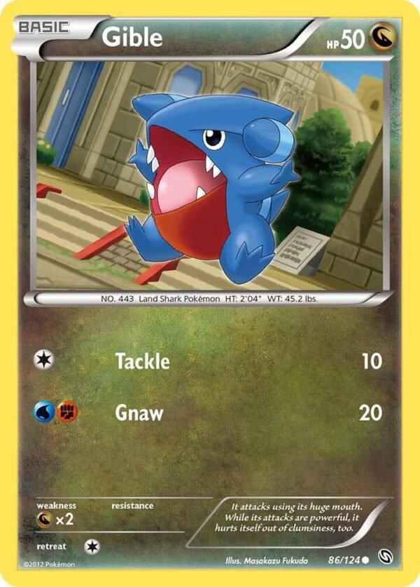 Gible (86) 86/124 Reverse Holofoil Dragons Exalted Gible (86) 86/124 Reverse Holofoil Dragons Exalted