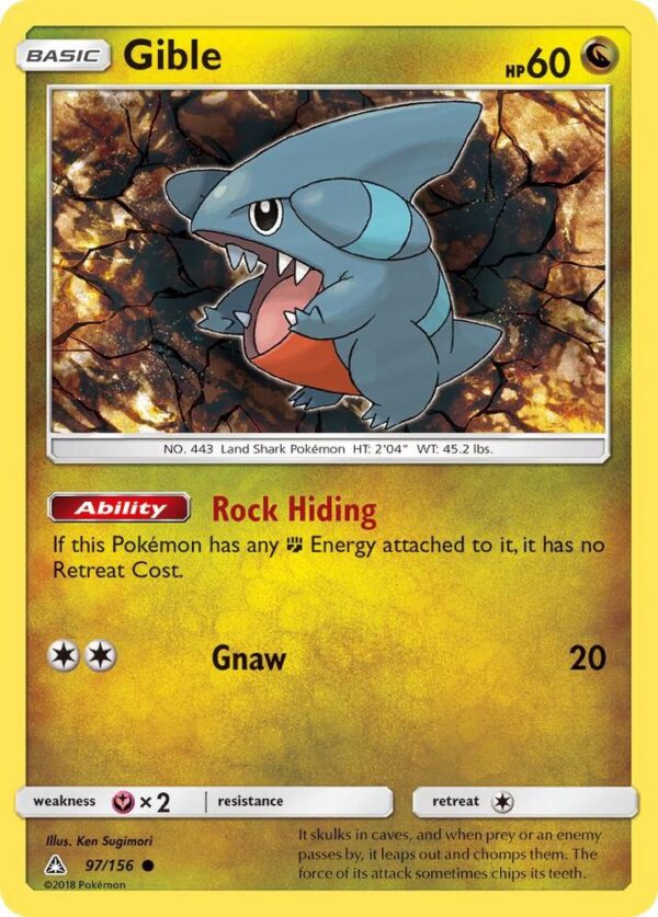 Gible (97) 97/156 Normal SM – Ultra Prism Gible (97) 97/156 Normal SM – Ultra Prism