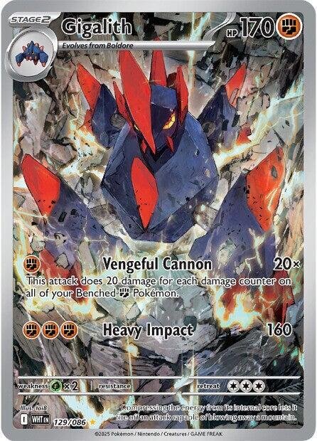 Gigalith 129/086 Holofoil SV: White Flare Gigalith 129/086 Holofoil SV: White Flare