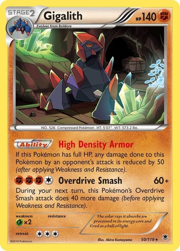 Gigalith 50/119 Holofoil XY – Phantom Forces Gigalith 50/119 Holofoil XY – Phantom Forces